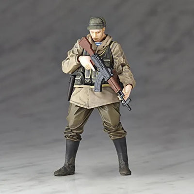 Metal Gear Solid V: The Phantom Pain - Soldier (Soviet Army) - Revolmini rmex-002 - Revoltech (Kaiyodo)ㅤ – Kaiyodo – ActionFigureBrasil — ângulo diferente