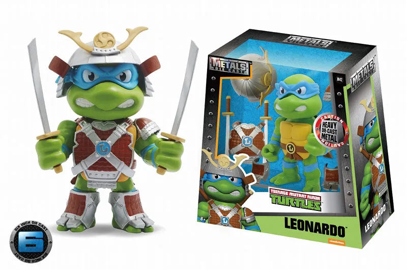 Metals Diecast - Teenage Mutant Ninja Turtles: Leonardo with Armor 6 Inch Figureㅤ – Jada Toys – ActionFigureBrasil