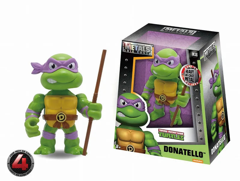 Metals Diecast - TMNT Teenage Mutant Ninja Turtles: Donatello 4 Inch Figureㅤ – Jada Toys – ActionFigureBrasil