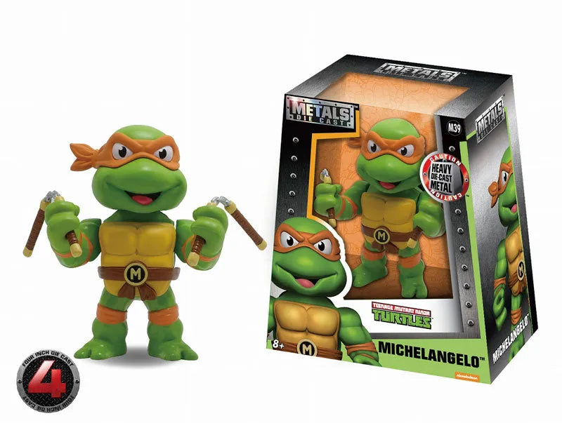 Metals Diecast - TMNT Teenage Mutant Ninja Turtles: Michelangelo 4 Inch Figureㅤ – Jada Toys – ActionFigureBrasil