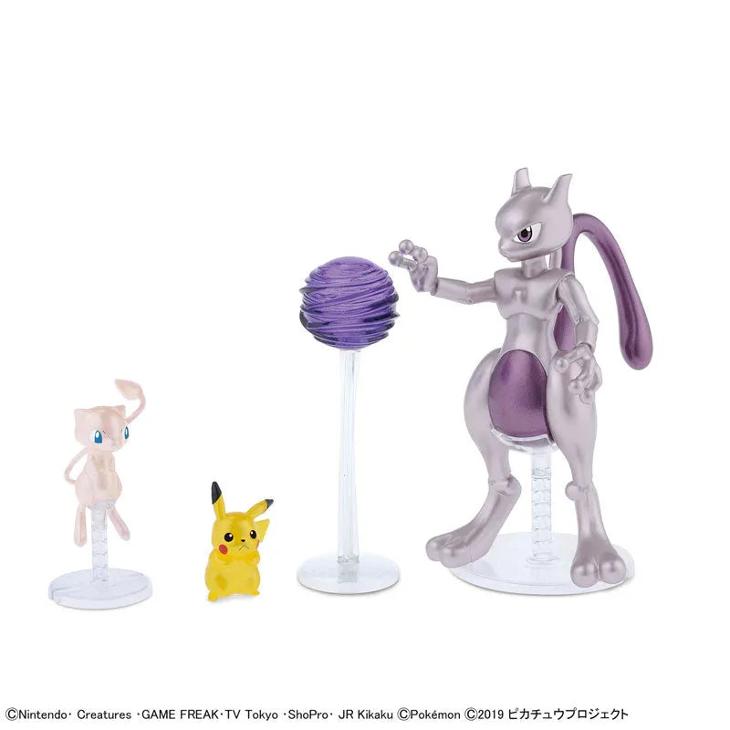 Mewtwo no Gyakushuu Evolution - Mewtwo - Pokémon Plamo (Bandai Spirits)ㅤ – Bandai Spirits – ActionFigureBrasil