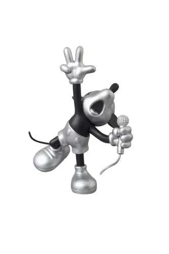 Mickey Mouse - Ultra Detail Figure - Roen Collection - 165 - Black and Silver ver. Shout ver. (Medicom Toy)ㅤ – Medicom Toy – ActionFigureBrasil