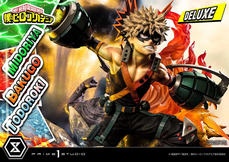 Midoriya, Bakugo & Todoroki (Deluxe Bonus Version) My Hero Academia – Prime1Studio – ActionFigure Brasil