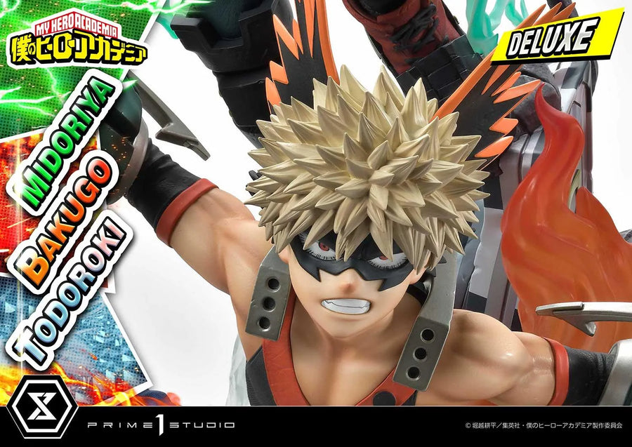 Midoriya, Bakugo & Todoroki (Deluxe Bonus Version) My Hero Academia – Prime1Studio – ActionFigure Brasil