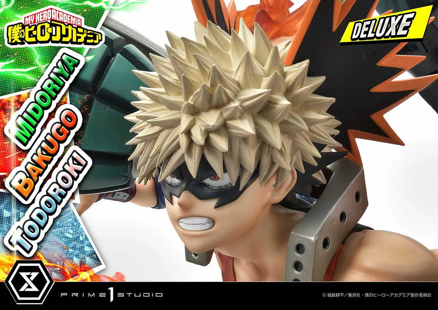 Midoriya, Bakugo & Todoroki (Deluxe Bonus Version) My Hero Academia – Prime1Studio – ActionFigure Brasil