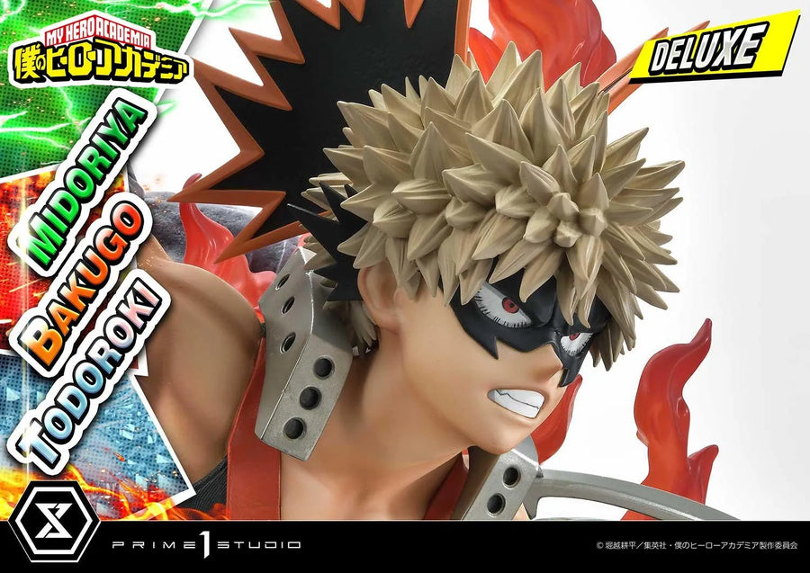 Midoriya, Bakugo & Todoroki (Deluxe Bonus Version) My Hero Academia – Prime1Studio – ActionFigure Brasil