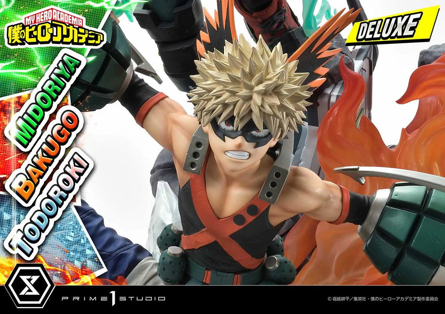 Midoriya, Bakugo & Todoroki (Deluxe Bonus Version) My Hero Academia – Prime1Studio – ActionFigure Brasil