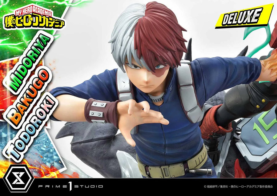 Midoriya, Bakugo & Todoroki (Deluxe Bonus Version) My Hero Academia – Prime1Studio – ActionFigure Brasil