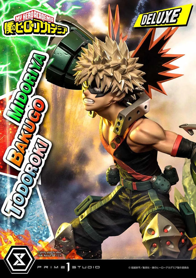 Midoriya, Bakugo & Todoroki (Deluxe Bonus Version) My Hero Academia – Prime1Studio – ActionFigure Brasil