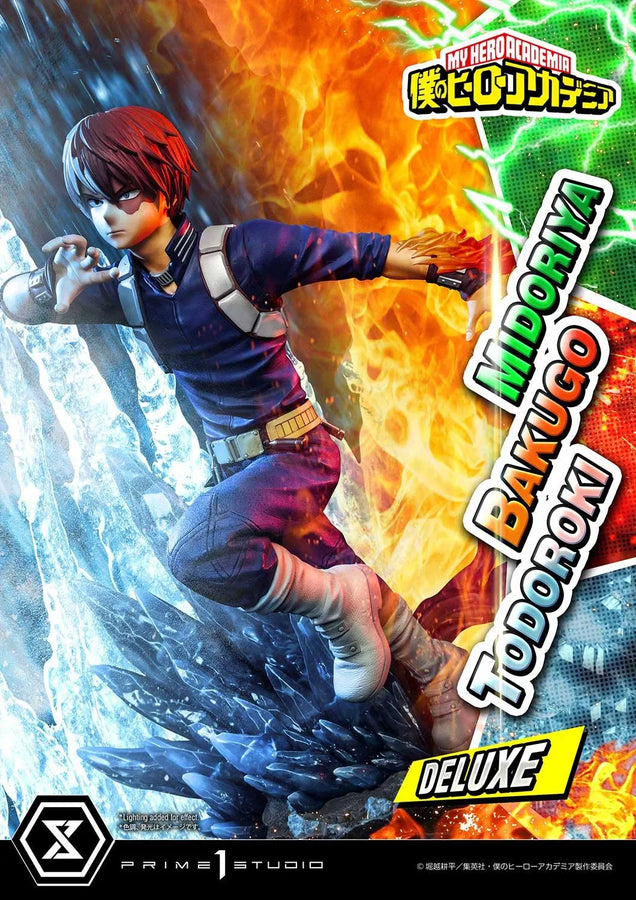 Midoriya, Bakugo & Todoroki (Deluxe Bonus Version) My Hero Academia – Prime1Studio – ActionFigure Brasil