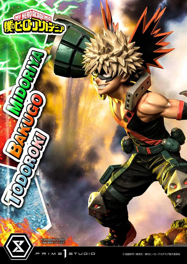 Midoriya, Bakugo & Todoroki (Deluxe Bonus Version) My Hero Academia – Prime1Studio – ActionFigure Brasil