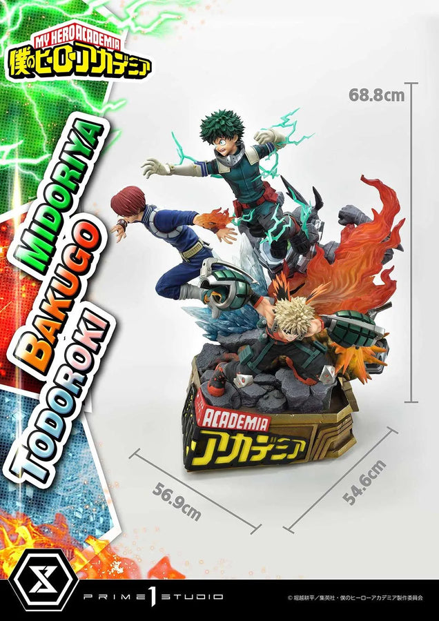 Midoriya, Bakugo & Todoroki (Regular Version) My Hero Academia – Prime1Studio – ActionFigure Brasil