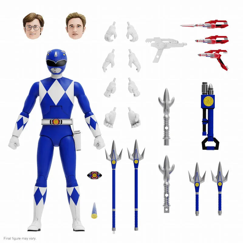 Mighty Morphin Power Rangers/ Blue Ranger Ultimate Action Figureㅤ – Super7 – ActionFigureBrasil