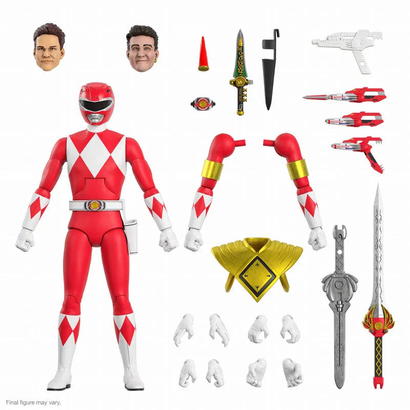 Mighty Morphin' Power Rangers / Red Ranger Ultimate Action Figureㅤ – Super7 – ActionFigureBrasil