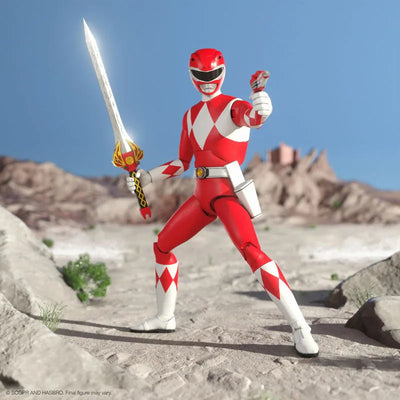 Mighty Morphin' Power Rangers / Red Ranger Ultimate Action Figureㅤ – Super7 – ActionFigureBrasil — detalhe do produto