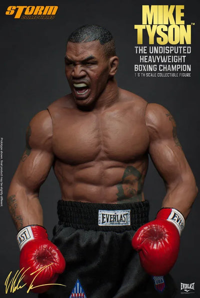 Mike Tyson - 1/6 Real Masterpiece Collectible Figure: The Undisputed Heavyweight Boxing Championㅤ – Storm Collectibles – ActionFigureBrasil — close