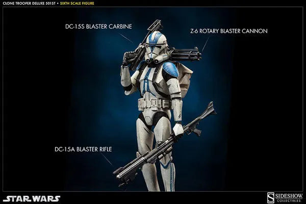 Militaries of Star Wars 1/6 Scale Figure - Clone Trooper (501st Legion Version)ㅤ – Sideshow Collectibles – ActionFigureBrasil