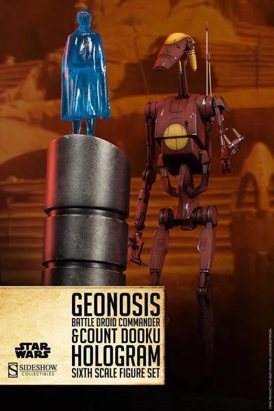 Militaries Of Star Wars - Geonosis Infantry Battle Droid Commanderㅤ – Sideshow Collectibles – ActionFigureBrasil