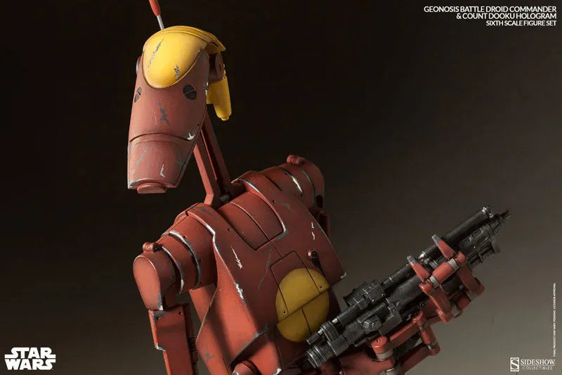 Militaries Of Star Wars - Geonosis Infantry Battle Droid Commanderㅤ – Sideshow Collectibles – ActionFigureBrasil