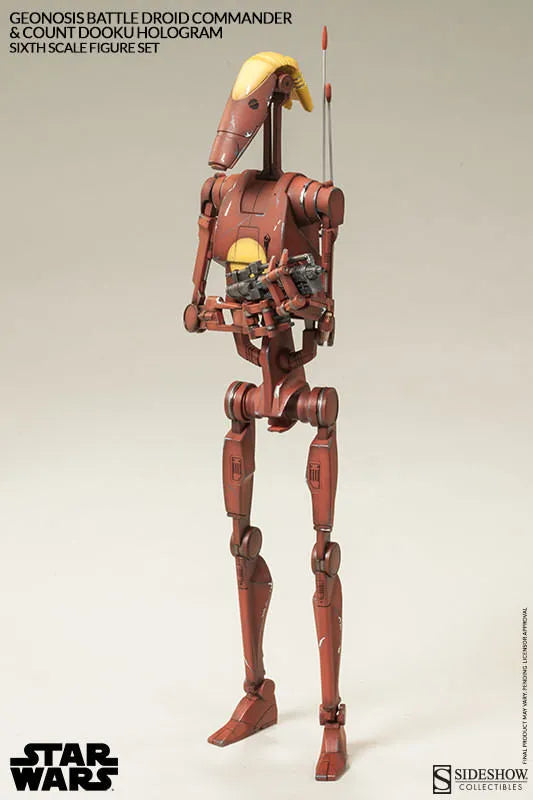 Militaries Of Star Wars - Geonosis Infantry Battle Droid Commanderㅤ – Sideshow Collectibles – ActionFigureBrasil