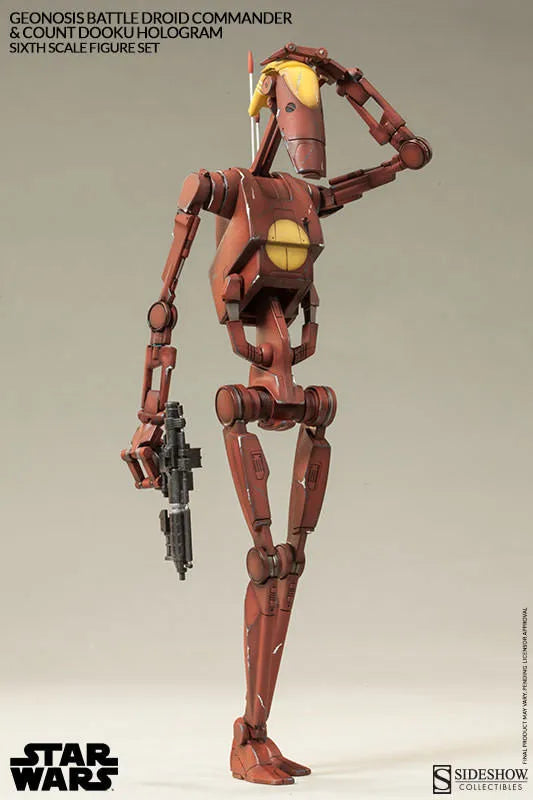 Militaries Of Star Wars - Geonosis Infantry Battle Droid Commanderㅤ – Sideshow Collectibles – ActionFigureBrasil