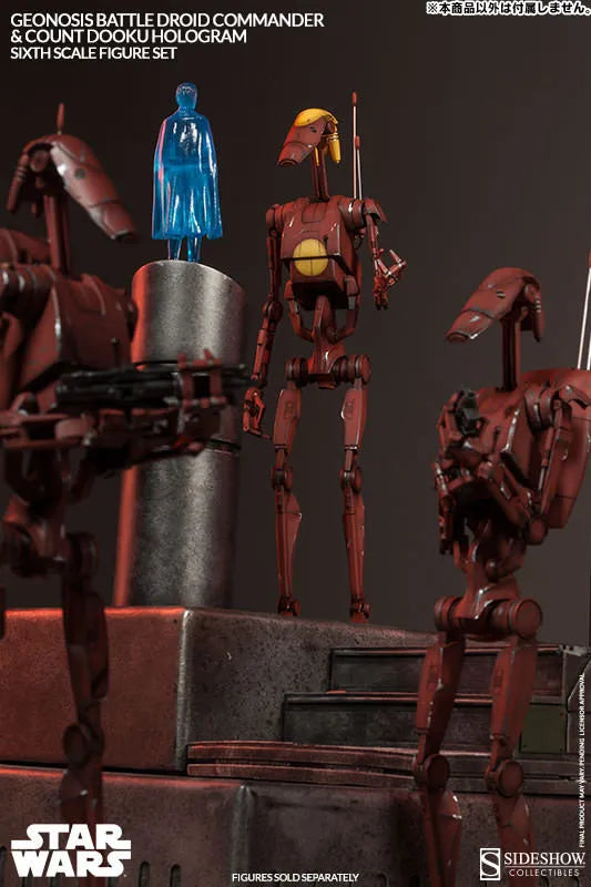 Militaries Of Star Wars - Geonosis Infantry Battle Droid Commanderㅤ – Sideshow Collectibles – ActionFigureBrasil