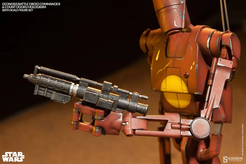 Militaries Of Star Wars - Geonosis Infantry Battle Droid Commanderㅤ – Sideshow Collectibles – ActionFigureBrasil
