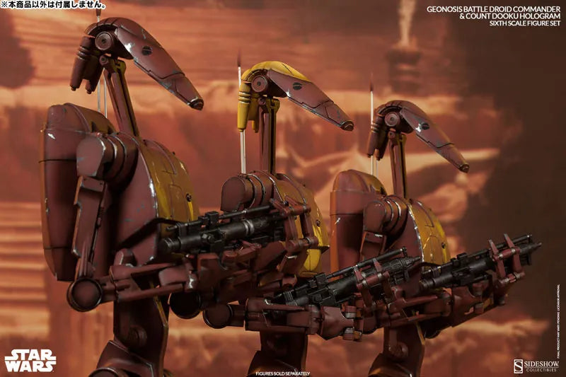 Militaries Of Star Wars - Geonosis Infantry Battle Droid Commanderㅤ – Sideshow Collectibles – ActionFigureBrasil