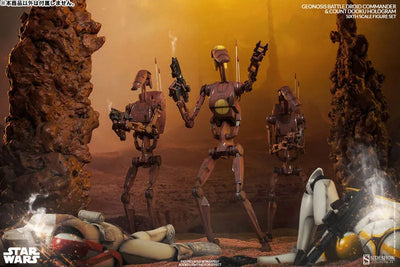 Militaries Of Star Wars - Geonosis Infantry Battle Droid Commanderㅤ – Sideshow Collectibles – ActionFigureBrasil — close