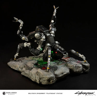 Militech Spiderbot "Flathead" - LIMITED EDITION: 1000 – Dark Horse Comics – ActionFigure Brasil — com base expositora