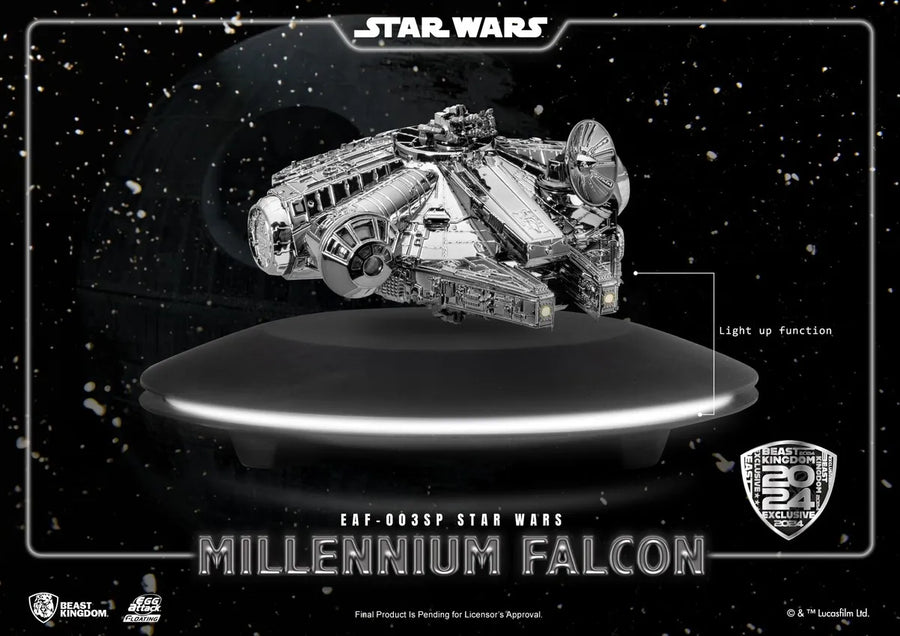 Millennium Falcon Floating Maglev (Electroplated Metallic Colors Version) (Metallic) – Beast Kingdom – ActionFigure Brasil