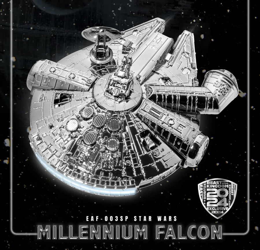 Millennium Falcon Floating Maglev (Electroplated Metallic Colors Version) (Metallic) – Beast Kingdom – ActionFigure Brasil