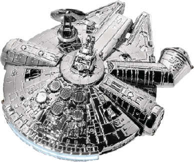 Millennium Falcon Floating Maglev (Electroplated Metallic Colors Version) (Metallic) – Beast Kingdom – ActionFigure Brasil