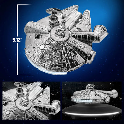 Millennium Falcon Floating Maglev (Electroplated Metallic Colors Version) (Metallic) – Beast Kingdom – ActionFigure Brasil — detalhe do produto