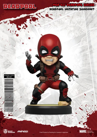 Mini Egg Attack "Marvel Comics" "Deadpool" Series 2 6Pack Cartonㅤ – Beast Kingdom – ActionFigureBrasil — com base expositora