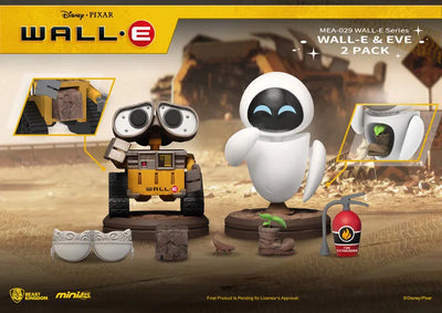 Mini Egg Attack "Wall-E" Series Wall-E & EVE (2 Pack)ㅤ – Beast Kingdom – ActionFigureBrasil — ambientada