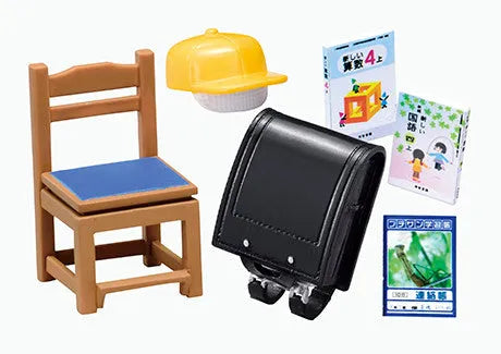 Miniature - My Childhood Room - Puchi Sample Series - Pencil Case - Sewing Box - Game Console - Bed - Plastic Model - School Bag - Scooter - Telescope (Re-Ment)ㅤ – Re-Ment – ActionFigureBrasil