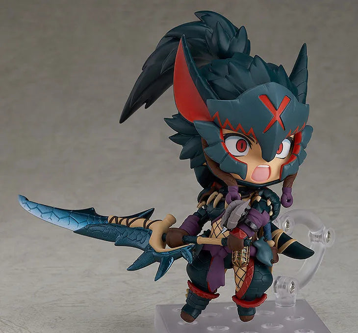 Monster Hunter World - Hunter - Nendoroid #1284-DX - Female Nargacuga Alpha Armor Ver. (Good Smile Company)ㅤ – Capcom – ActionFigureBrasil