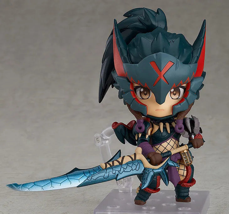 Monster Hunter World - Hunter - Nendoroid #1284 - Female Nargacuga Alpha Armor Ver. (Good Smile Company)ㅤ – Capcom – ActionFigureBrasil