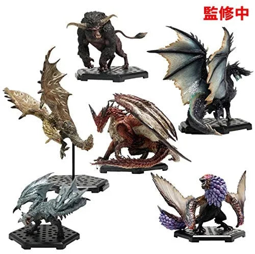 Monster Hunter World - Liolaeus - Lioleia - Rajang - Albatrion - Bazelgeuse - Safi'jiiva - Capcom Figure Builder - Monster Hunter Standard Model Plus Vol.18 - Rare Species - Full Set (Capcom)ㅤ – Capcom – ActionFigureBrasil