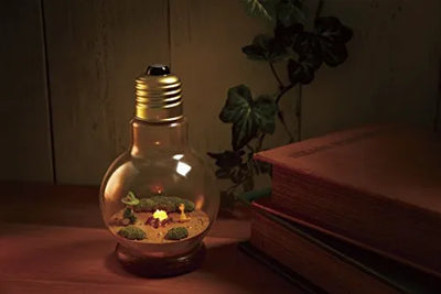 Moomin - Snufkin - Teety-Woo - Moomin Light Bulb Terrarium - 4 (Re-Ment)ㅤ – Re-Ment – ActionFigureBrasil — ângulo diferente