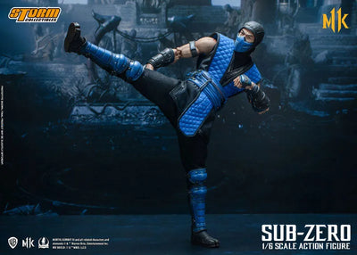 Mortal Kombat 11 - Sub-Zero - 1/6 (Storm Collectibles)ㅤ – Storm Collectibles – ActionFigureBrasil — com base expositora