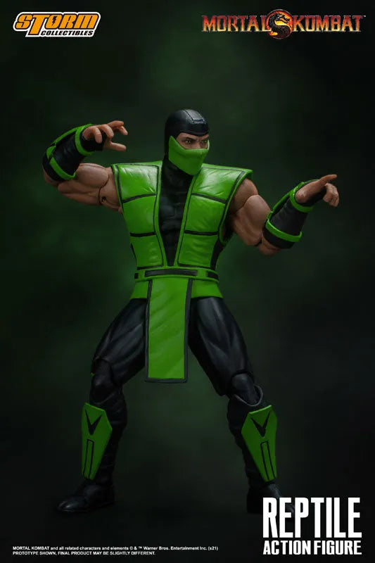 Mortal Kombat Action Figure Reptileㅤ – Storm Collectibles – ActionFigureBrasil
