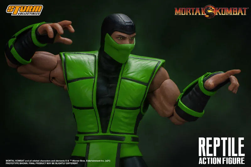 Mortal Kombat Action Figure Reptileㅤ – Storm Collectibles – ActionFigureBrasil