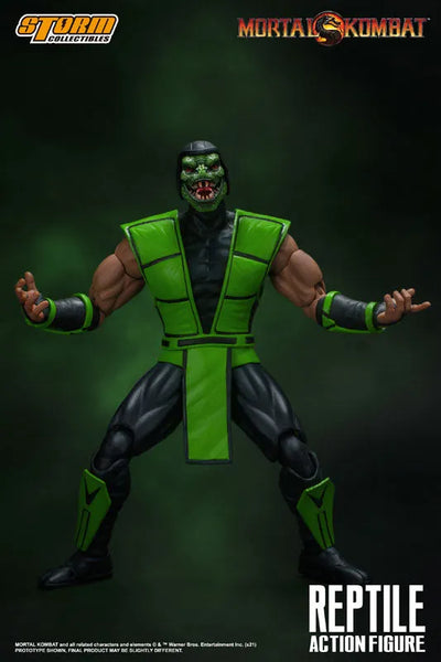 Mortal Kombat Action Figure Reptileㅤ – Storm Collectibles – ActionFigureBrasil — close