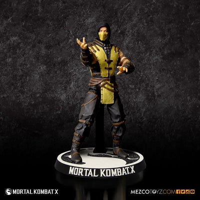 Mortal Kombat X - 3.75 Inch Action Figure: Scorpionㅤ – Mezco – ActionFigureBrasil