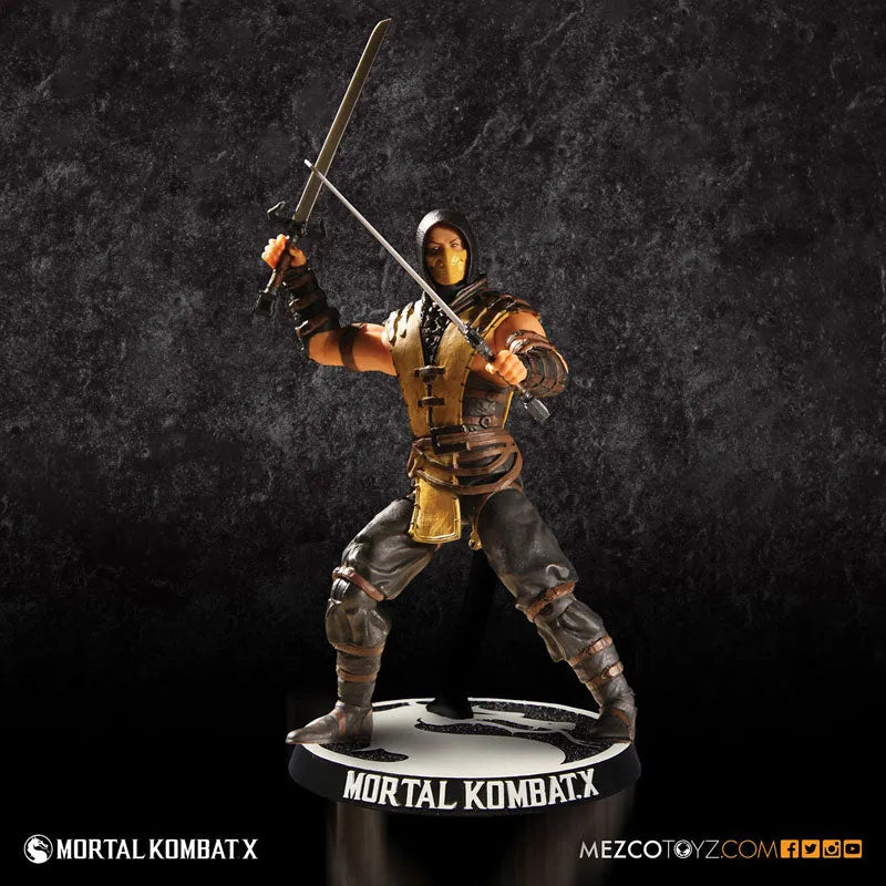 Mortal Kombat X - 3.75 Inch Action Figure: Scorpionㅤ – Mezco – ActionFigureBrasil