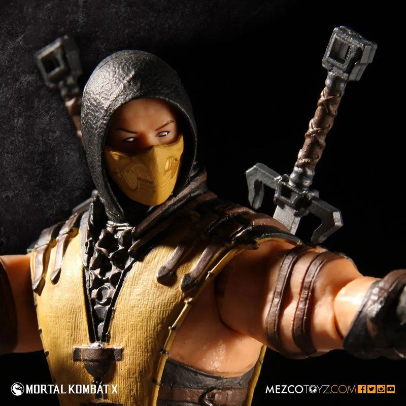 Mortal Kombat X - 3.75 Inch Action Figure: Scorpionㅤ – Mezco – ActionFigureBrasil