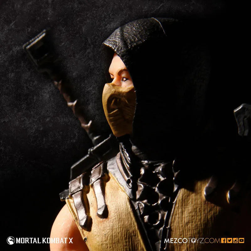 Mortal Kombat X - 3.75 Inch Action Figure: Scorpionㅤ – Mezco – ActionFigureBrasil