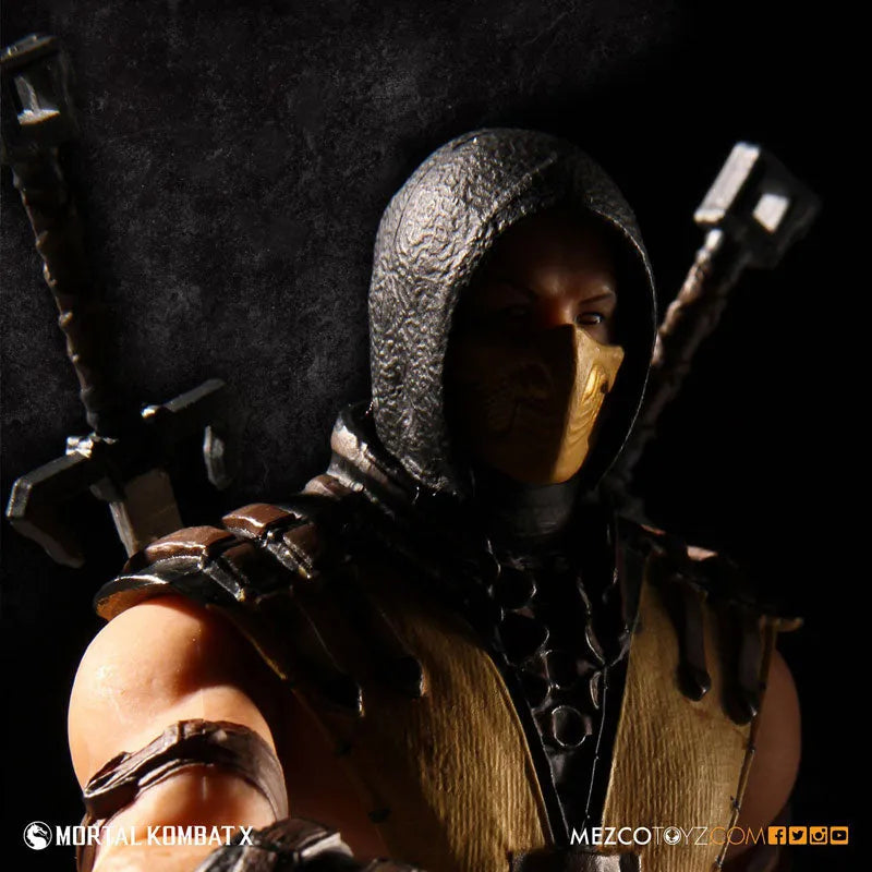 Mortal Kombat X - 3.75 Inch Action Figure: Scorpionㅤ – Mezco – ActionFigureBrasil